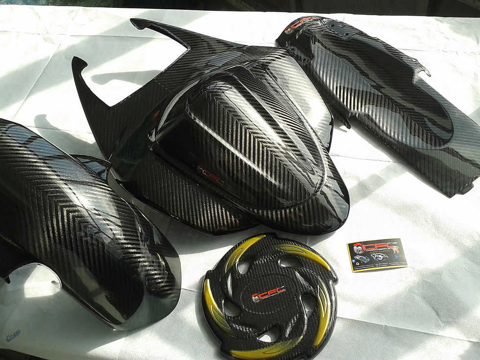 Autocollants Carrosserie Carbone Pour Suzuki GSXR 1000 (2006-2016) - Protection Et Décor - Résine