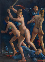 Woman Worrior 2. 55"x82" 2020