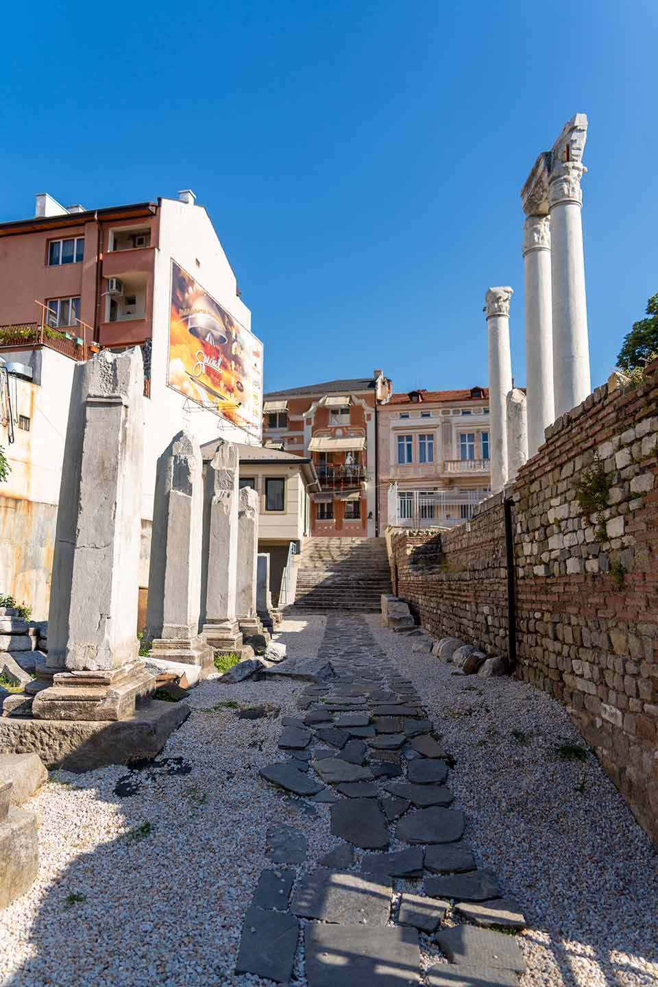 Ancient Forum and Odeon of Philippopolis – impressive archaeological complexes – cultural monuments in Plovdiv