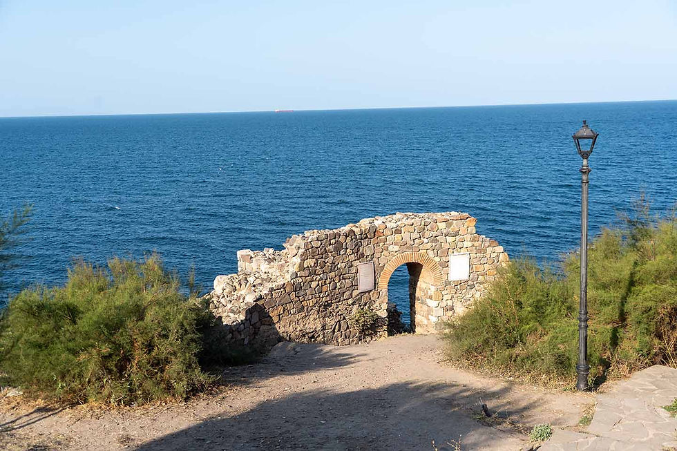 Remains of the northern fortress wall in Sozopol