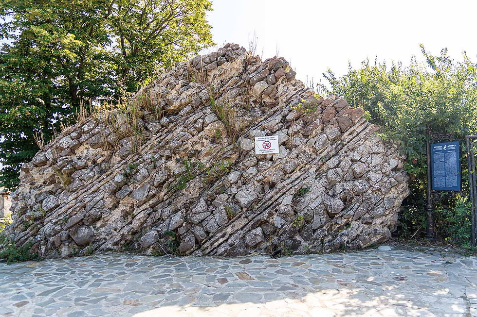 Fragment of a late antique and medieval fortress in the town of Ahtopol