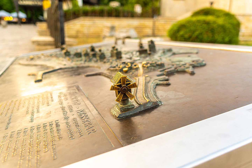 Relief map of the Ancient Town of Nessebar