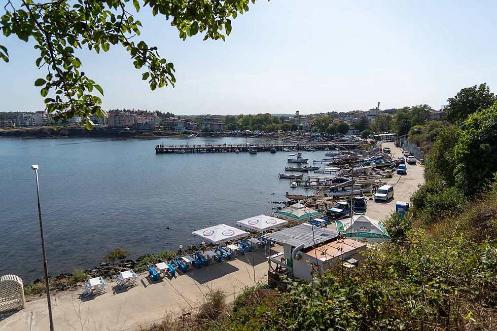 View of the port of Ahtopol