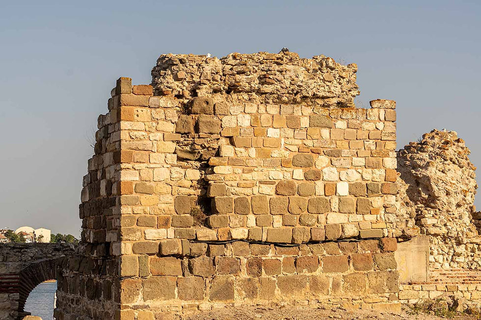 Remains of the fortress wall declared in 1927 and 1964 as a national antiquities and an architectural and construction monument of culture with the category of national importance