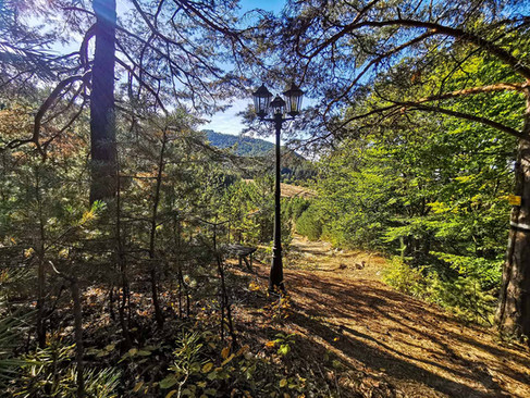 Пътеката към параклис "Свети Георги" над село Душанци