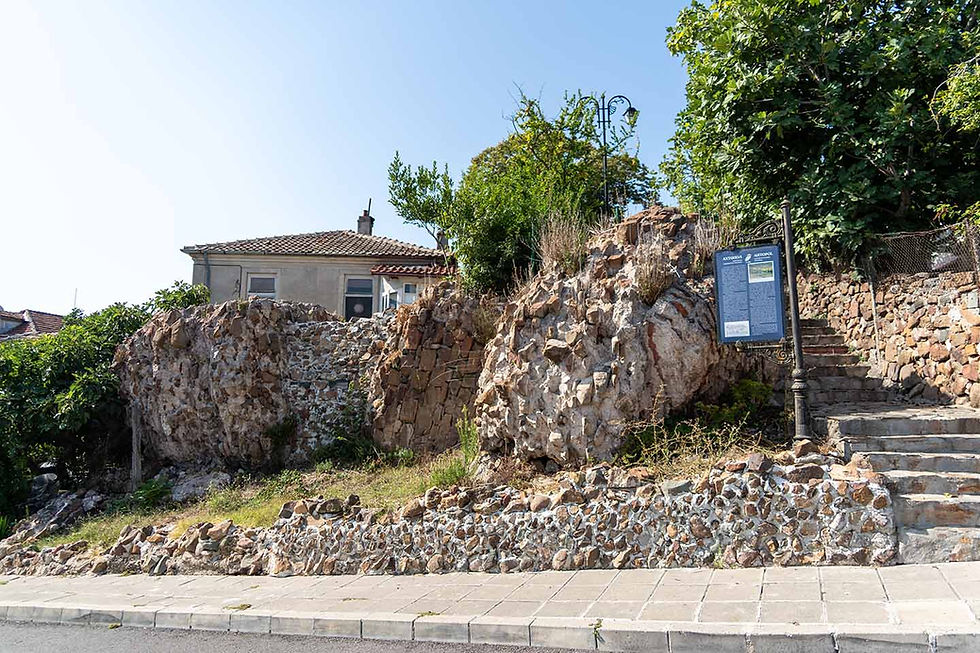Fragments of a late antique and medieval fortress in Ahtopol