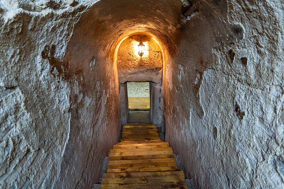 Late Roman family tomb from the second half of the 4th century with a staircase corridor and a burial chamber, located in the town of Hisarya