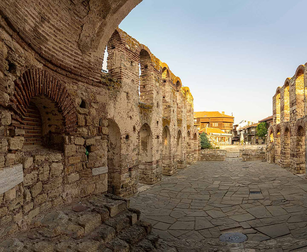 The old metropolis "St. Sophia" in Nessebar - the heart of the Old Town, its bright symbol and testimony to the early Christian and Byzantine heritage