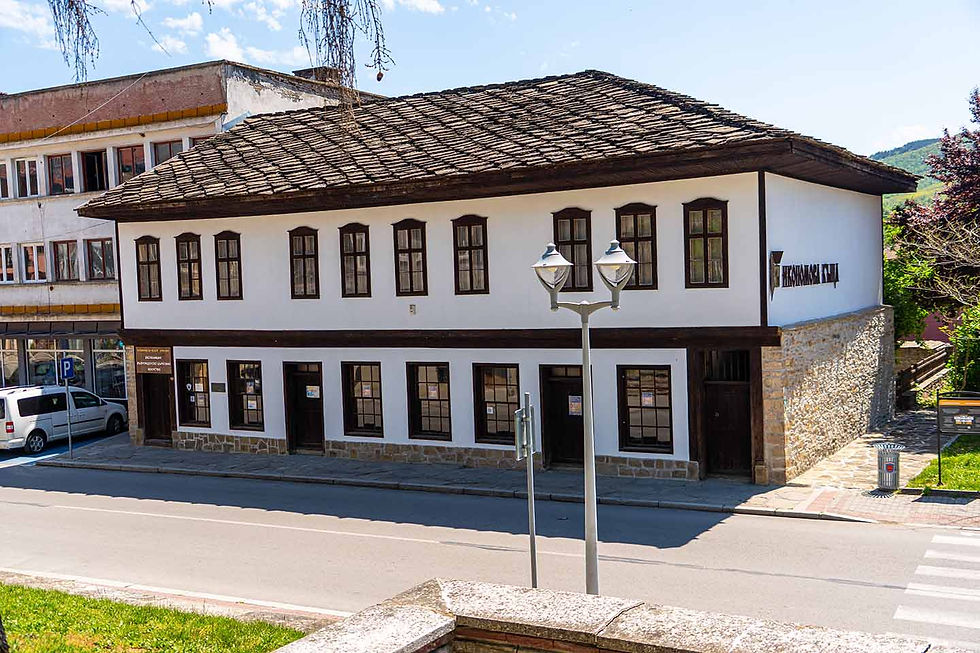The Ikonomova house in the town of Dryanovo, built by master Kolyu Ficheto