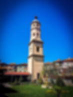 The bell tower of the Church of Saint John the Forerunner