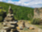 Momini rocks above the village of Hrabrino