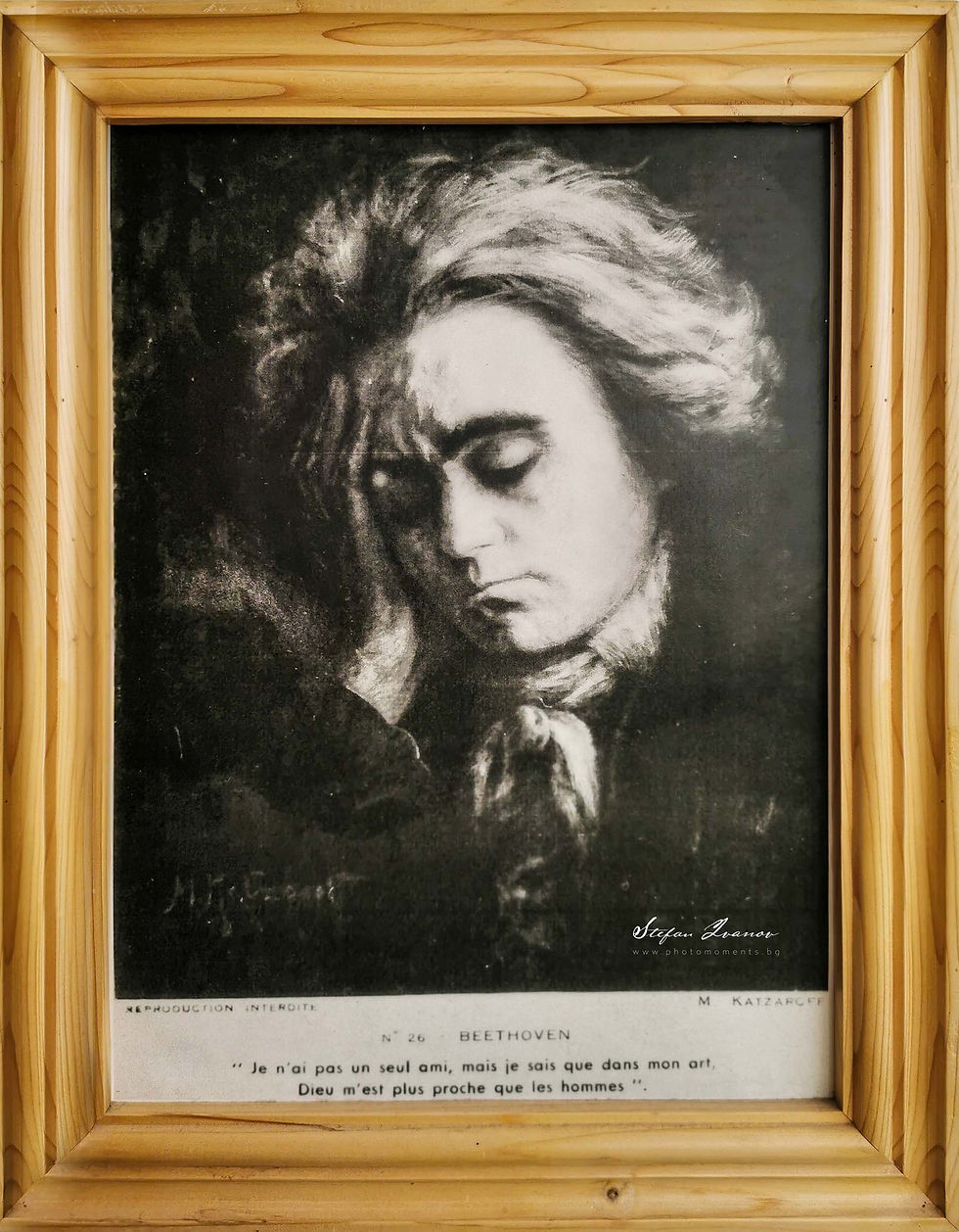 Portrait of Ludwig Van Beethoven by the Bulgarian artist Mincho Todorov Katsarov