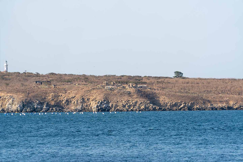 The ruins of the monastery "St. John the Baptist" on the island of St. Ivan near Sozopol