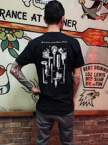 Evolution Of A Tattooist - T-Shirt Donna In Cotone Biologico, Idea Regalo Per Tatuatori E Appassionati