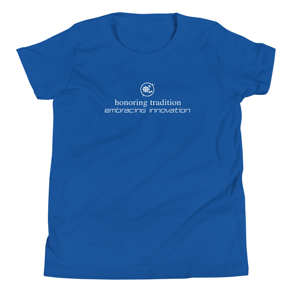 Thumbnail: Youth Short Sleeve T-Shirt (White Ink)