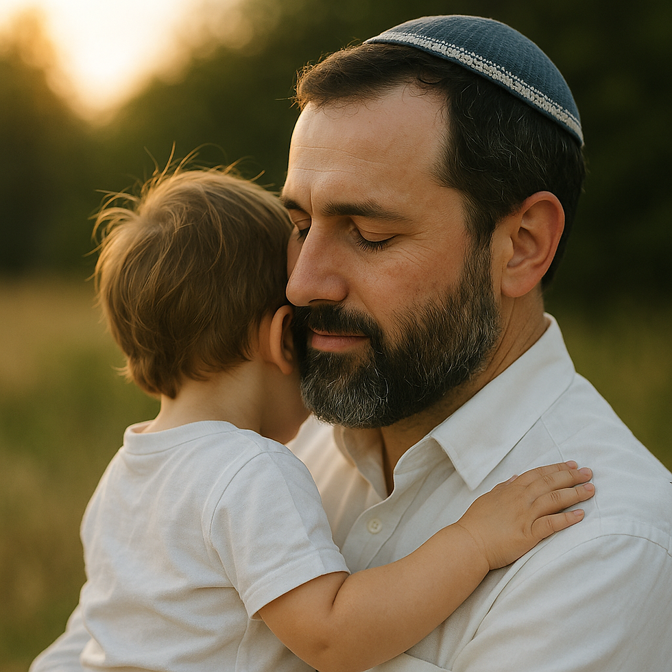 Yom Kippur Embrace - Just as we embrace our children, Hashem should embrace us.
