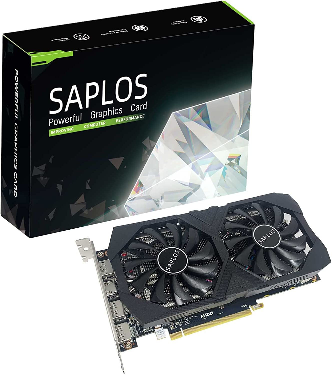 Radeon RX 6600 Graphics Card, 8GB GDDR6 128-Bit, 3 x DisplayPort, 1xHDMI, Gaming