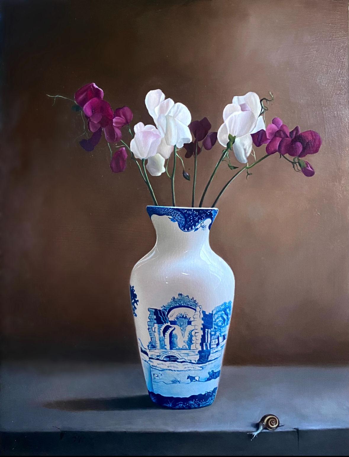 Sweet Peas In A Pot