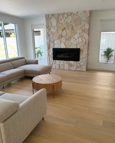 Santa Cruz Stone Fireplace