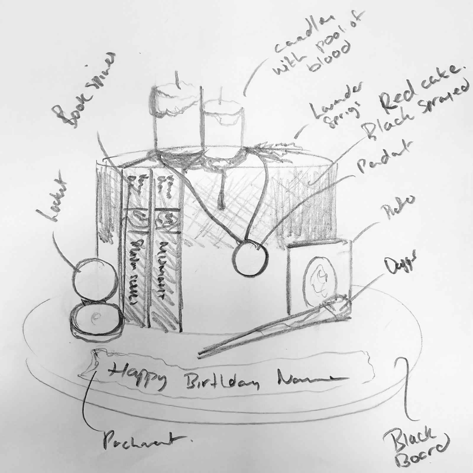 Bespoke celebration cake with intricate floral icing details, crafted in Solihull, West Midlands.