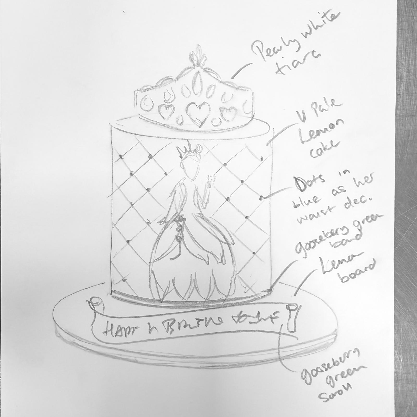 Bespoke celebration cake with intricate floral icing and gold accents, crafted in Solihull, West Midlands.