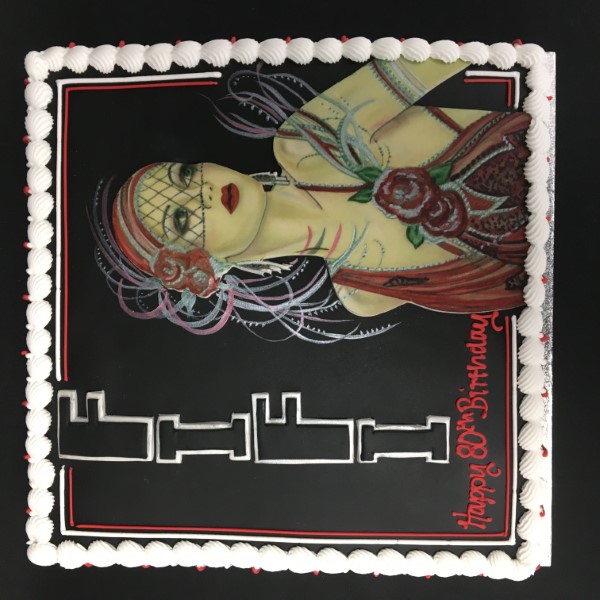 Beautiful hand-painted vintage style cake, perfect for birthdays, weddings, and special occasions. Intricately designed with stunning detail and craftsmanship.