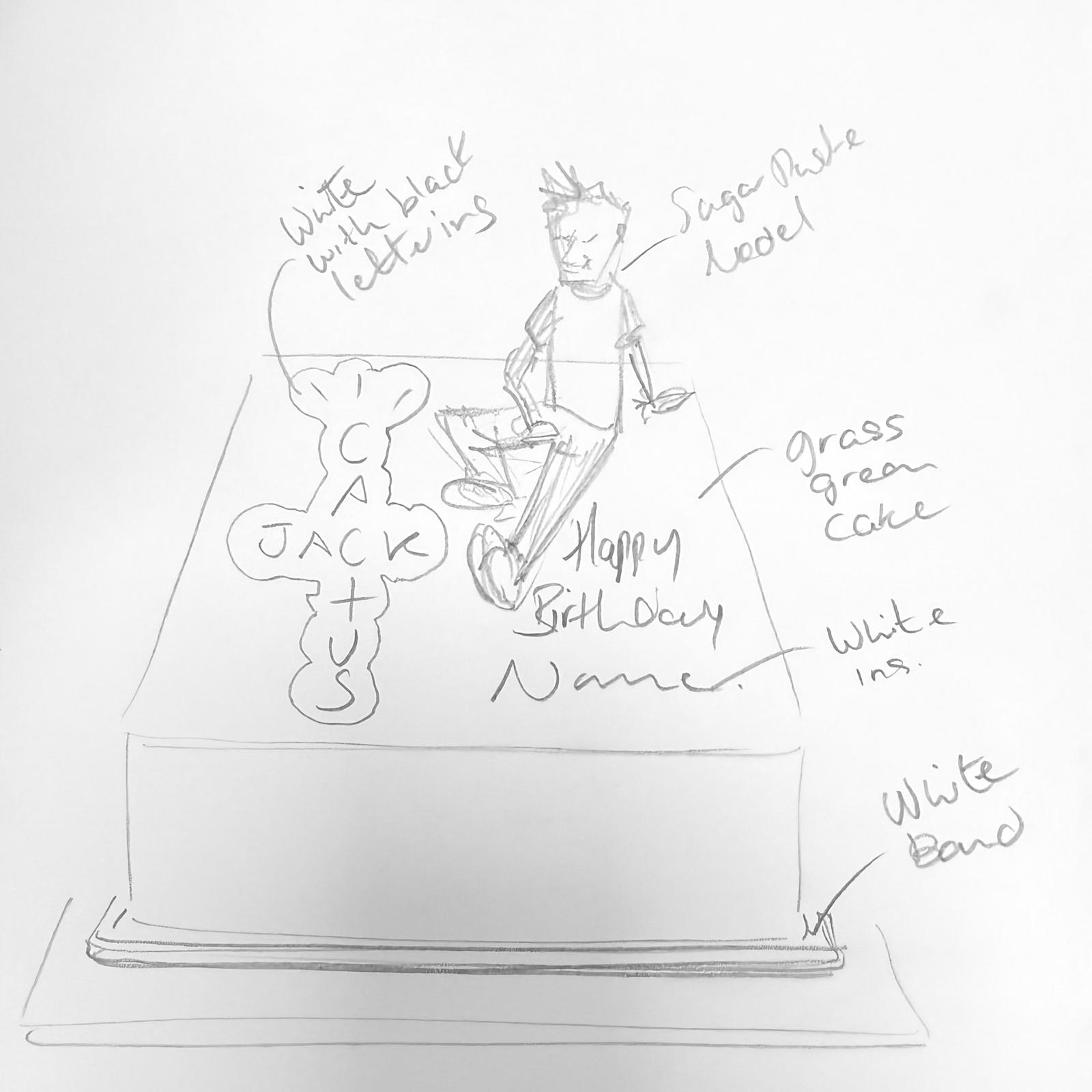 Bespoke celebration cake with intricate floral icing and gold accents in Solihull, West Midlands.