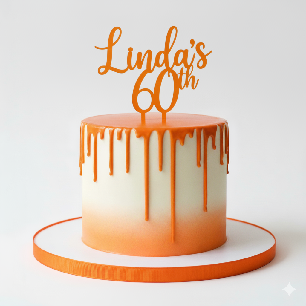 Bespoke celebration cake with intricate floral icing design, crafted in Solihull, West Midlands.