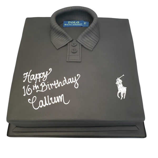 A stylish and elegant cake inspired by a RL Polo Shirt, perfect for fashion-forward celebrations.