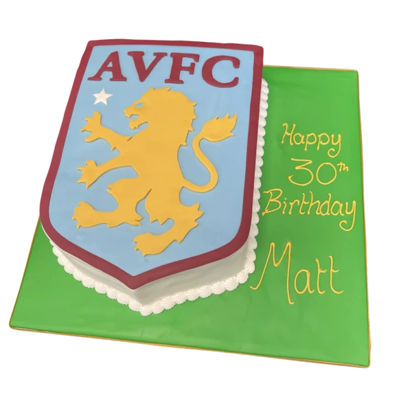 Bespoke celebration cake with intricate floral icing and gold accents in Solihull, West Midlands.