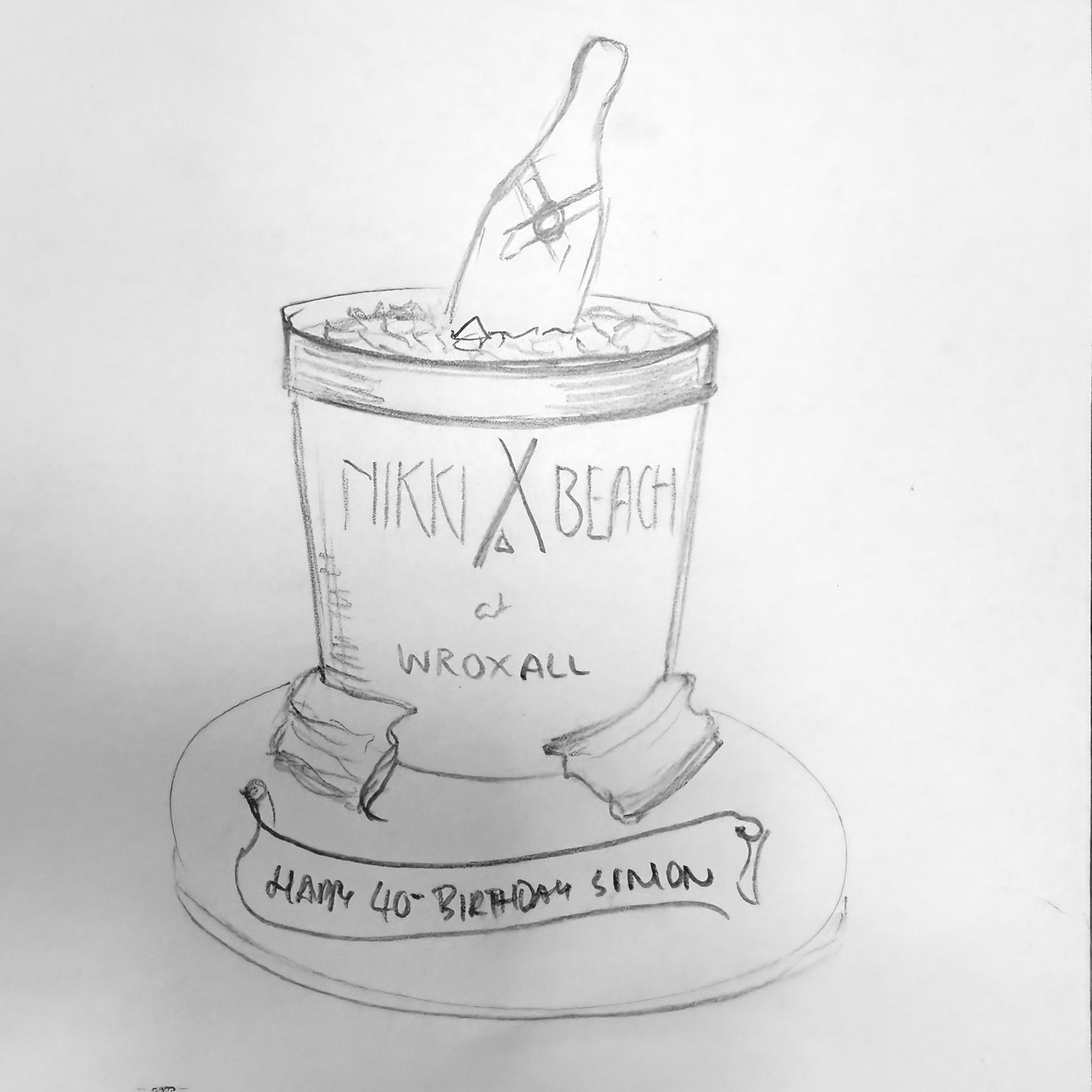 Bespoke celebration cake with intricate floral icing and gold accents, crafted in Solihull, West Midlands.