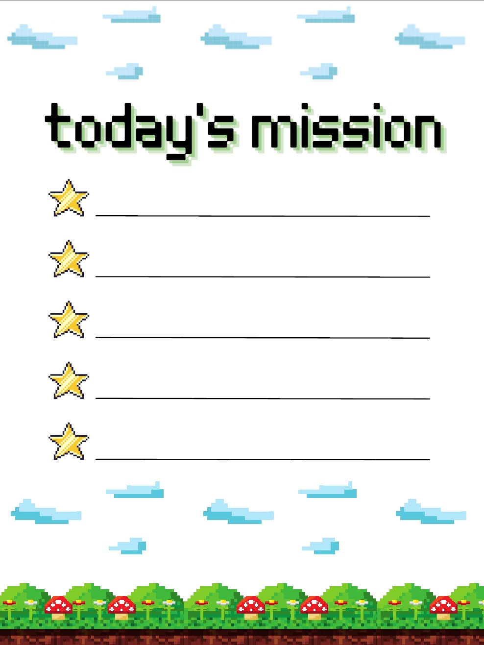 To Do List - Today's Mission