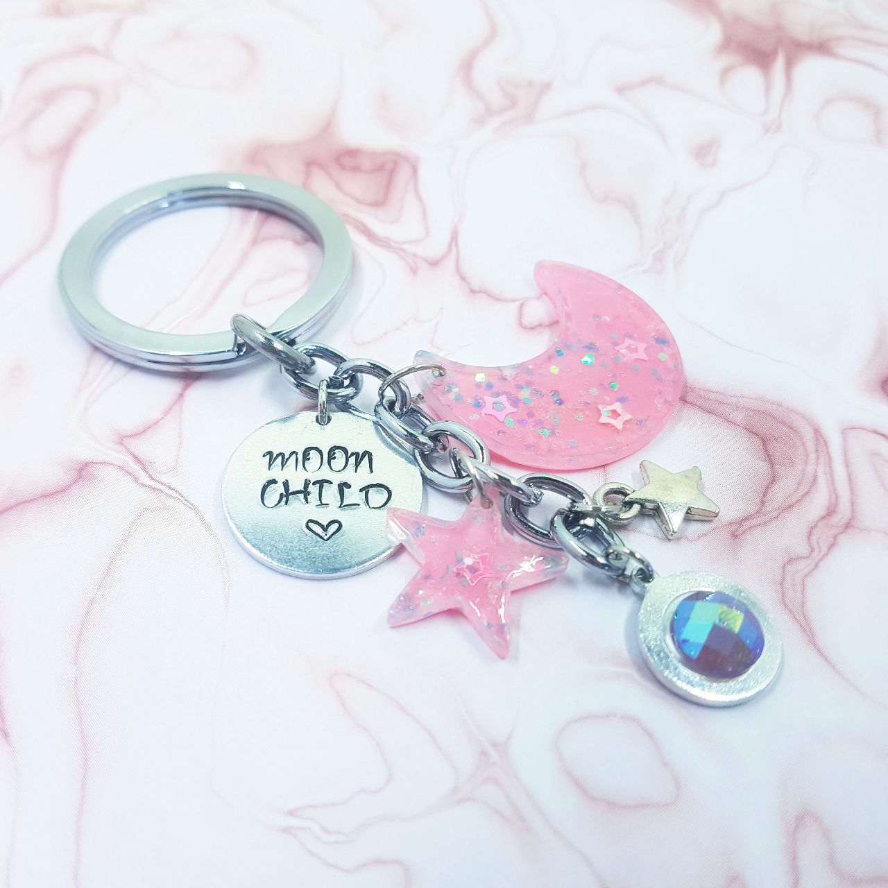 Moon Child Keychain