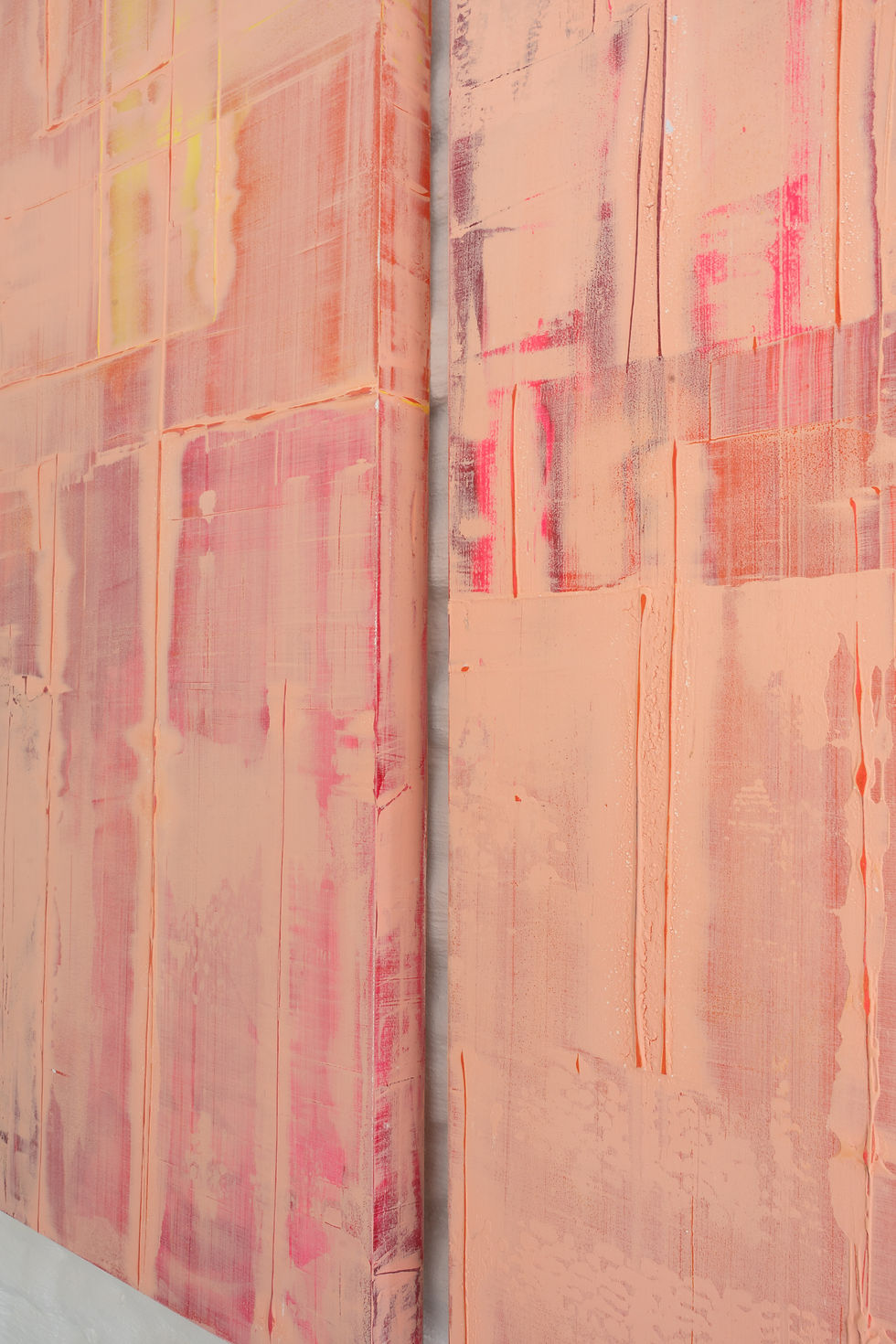 Roze modern schilderij-Alanis Blondeel