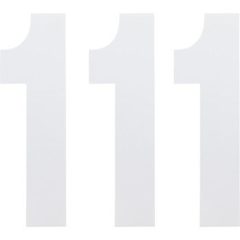 FX Number 1 - White - 6"