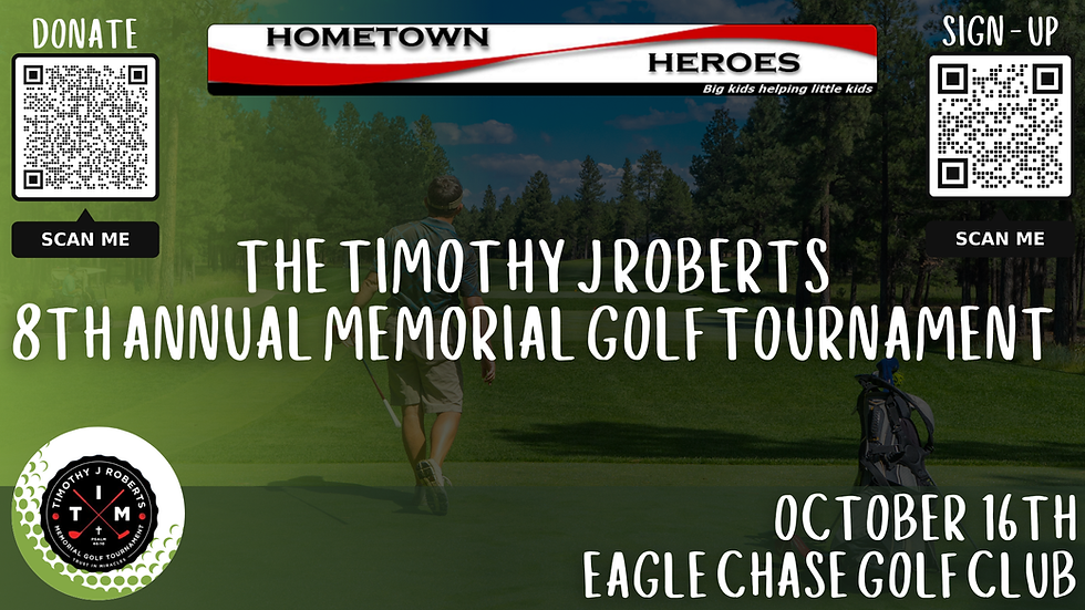 Timothy J Roberts 8th Annual Memorial Golf Tournament - Sign up