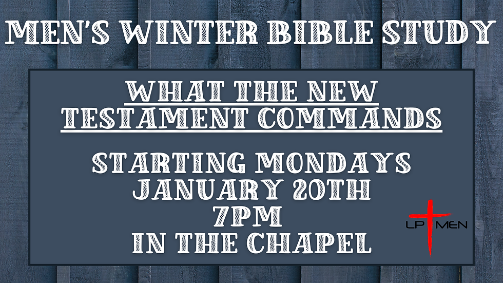 Men's Winter Bible Study 2025