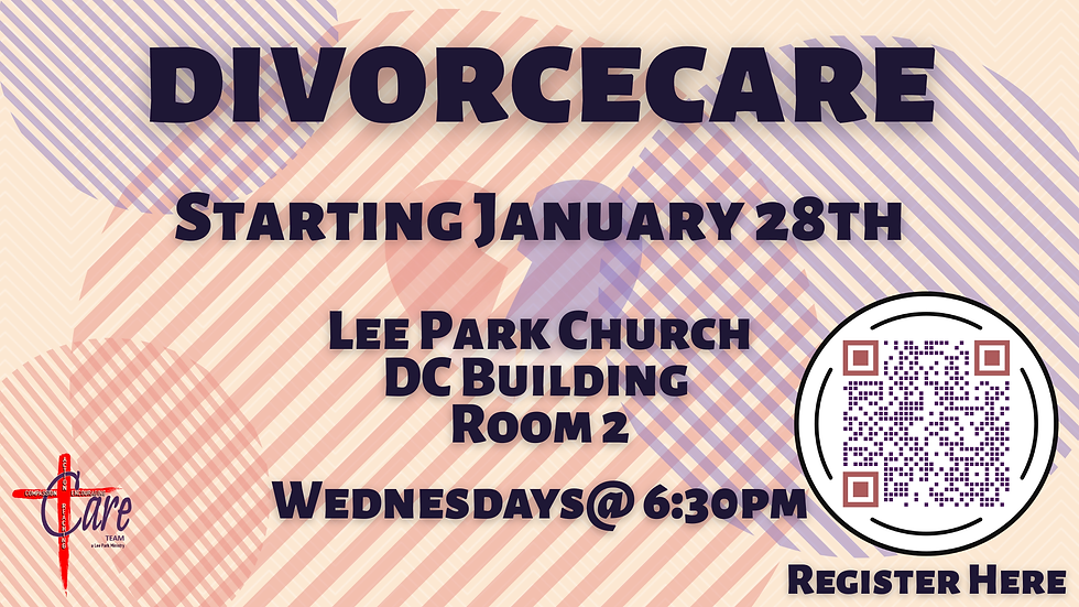Divorce Care -  New Class starting Jan 28th