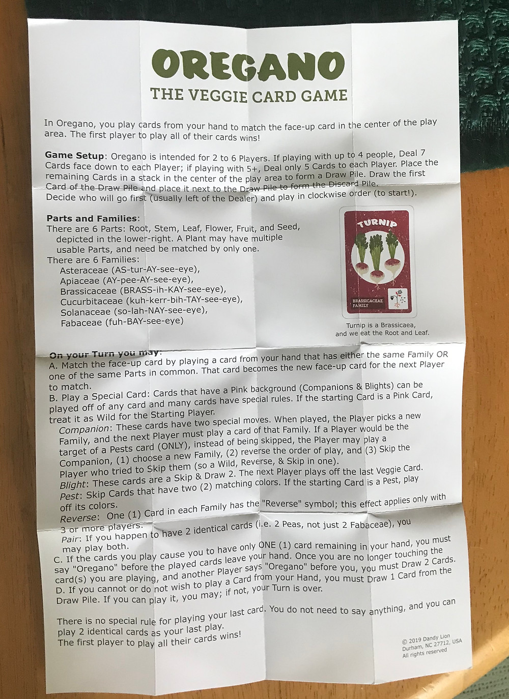 I am impressed at how perfectly the sheet folds up to fit in the box. That's a nice touch. And it's made of good, thick paper that doesn't immediately tear. It'll take a few dozen plays before it's at any risk, which is important for a kid's game.