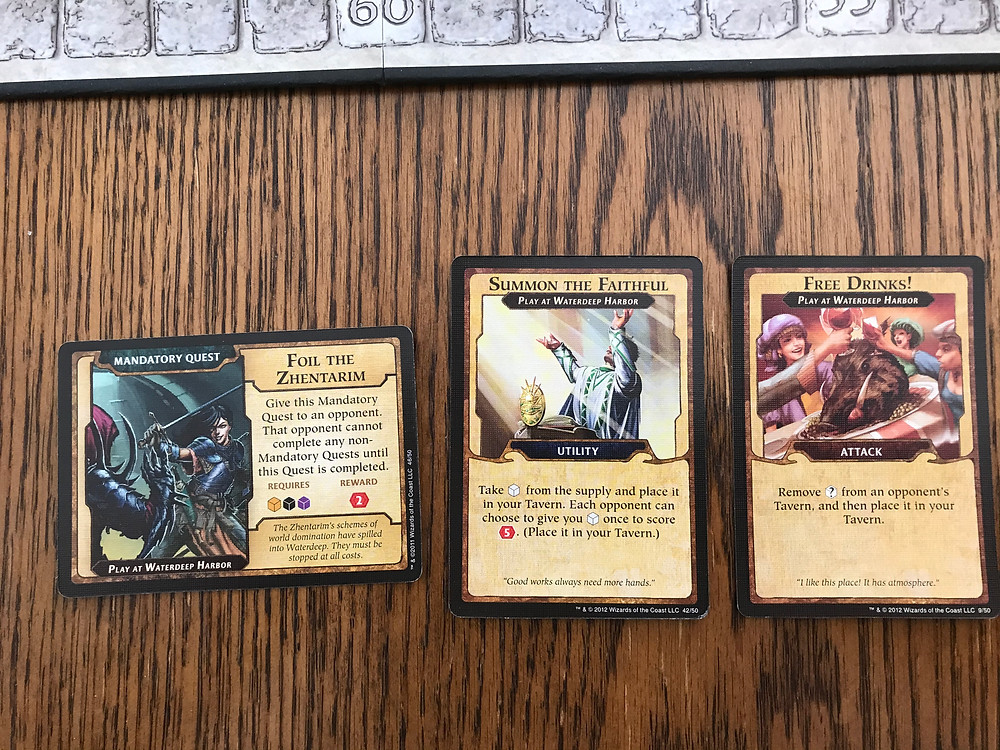 Several Intrigue Cards