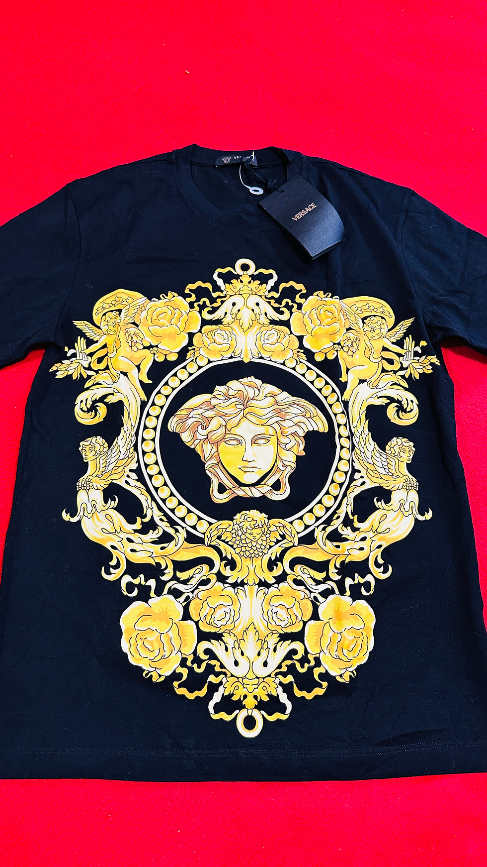 Miniatura: Playera con medusa y barroco floral 