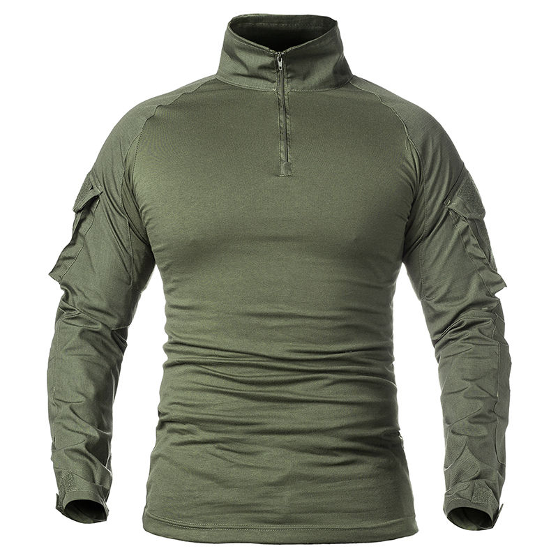 Miniatura: Camisa Tática Masculina Manga Longa – Zíper 1/4