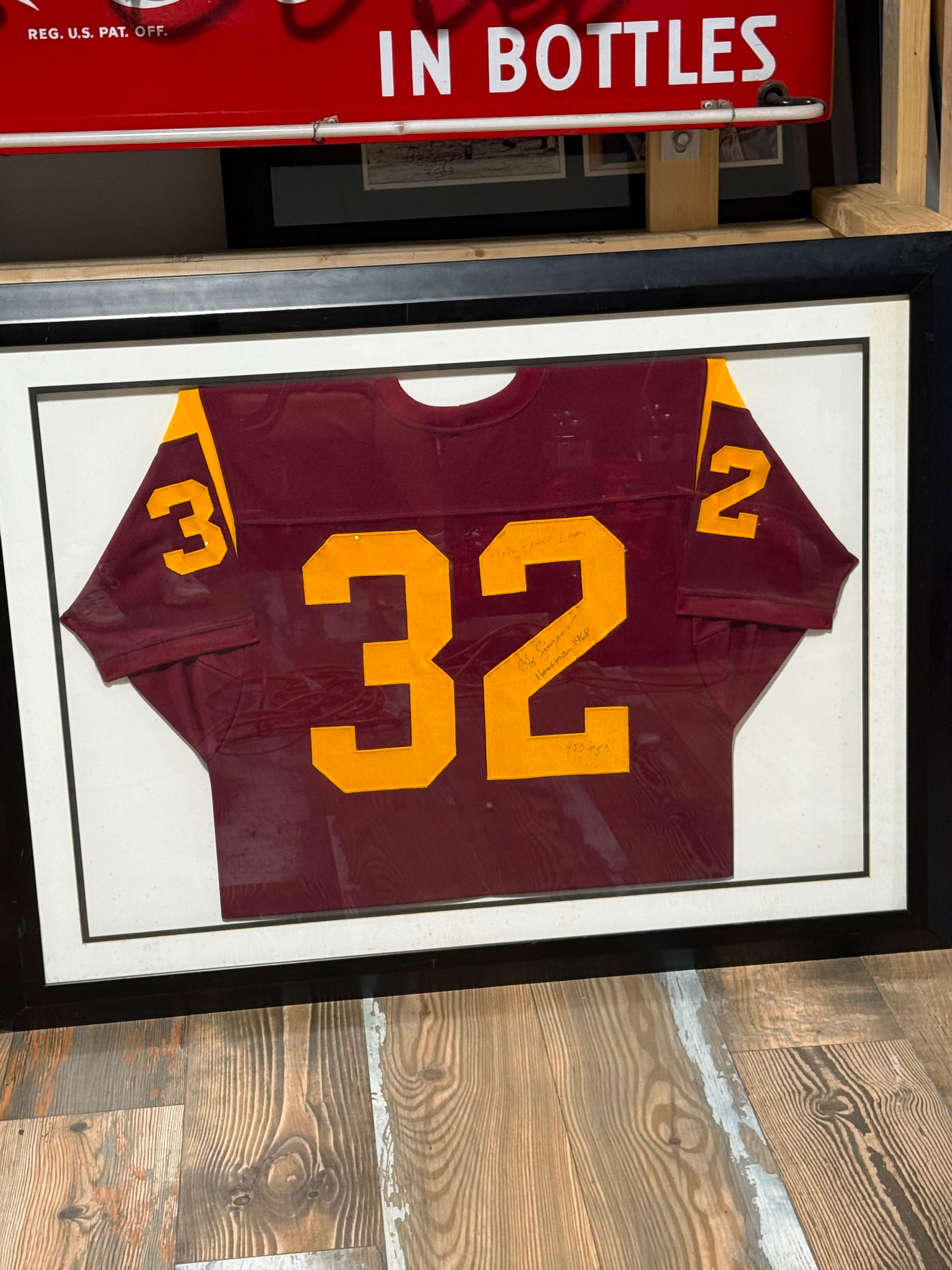 O.J. Simpson Signed USC Trojans Jersey – Framed & JSA Certified