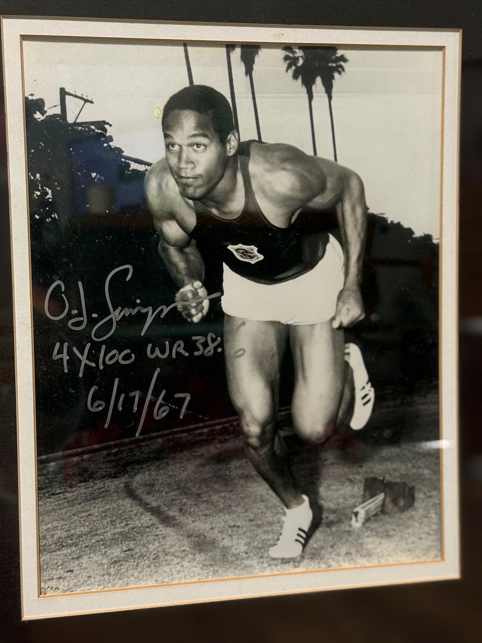 Thumbnail: OJ Simpson Multi-Signed Framed Display w/ JSA Letter of Authenticity