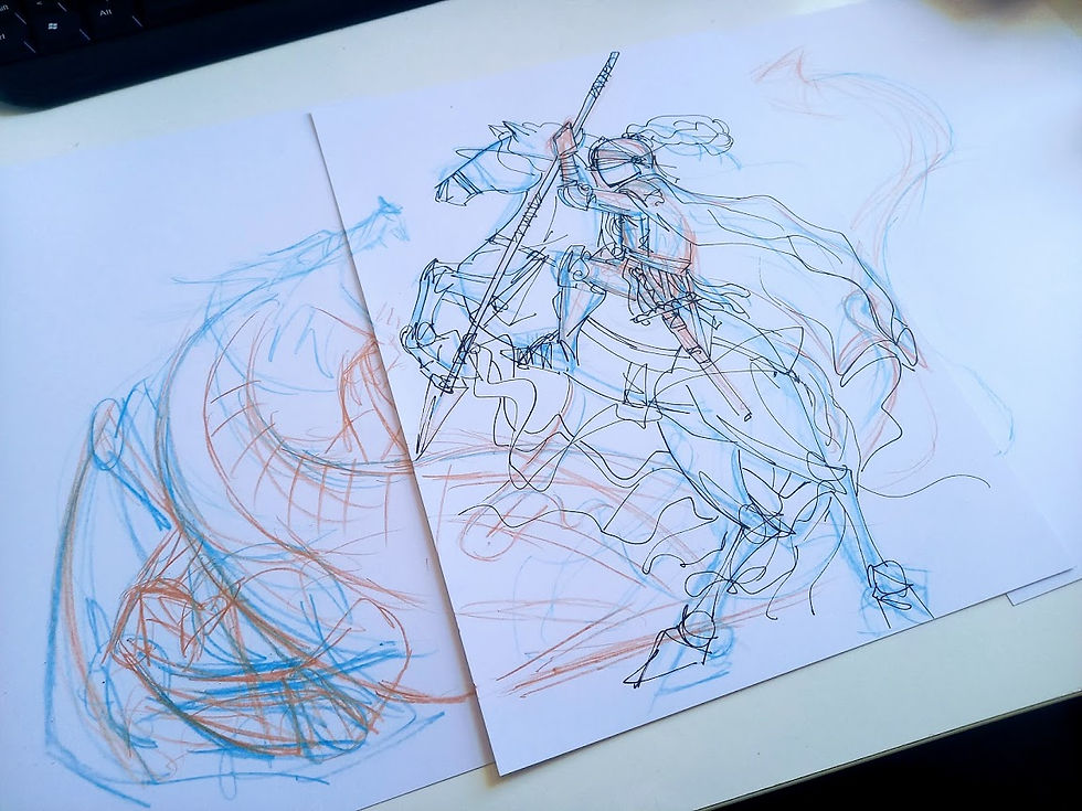 illustration en cours saint georges par redpaln