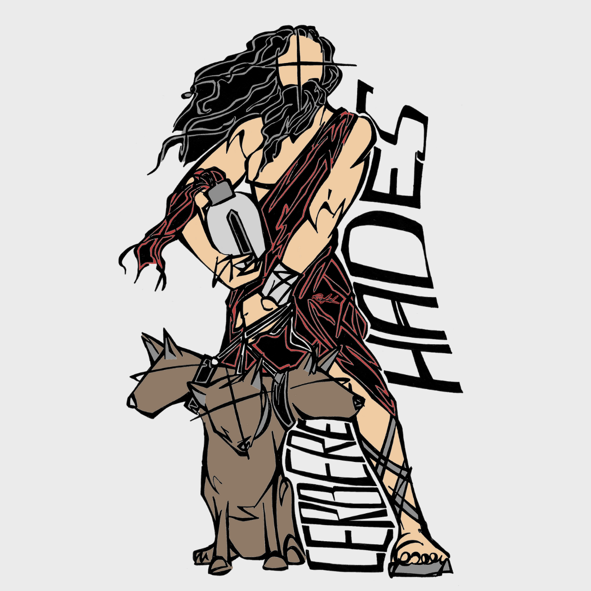 Hades Mythologie Grecque Illustration Zeus Poseidon