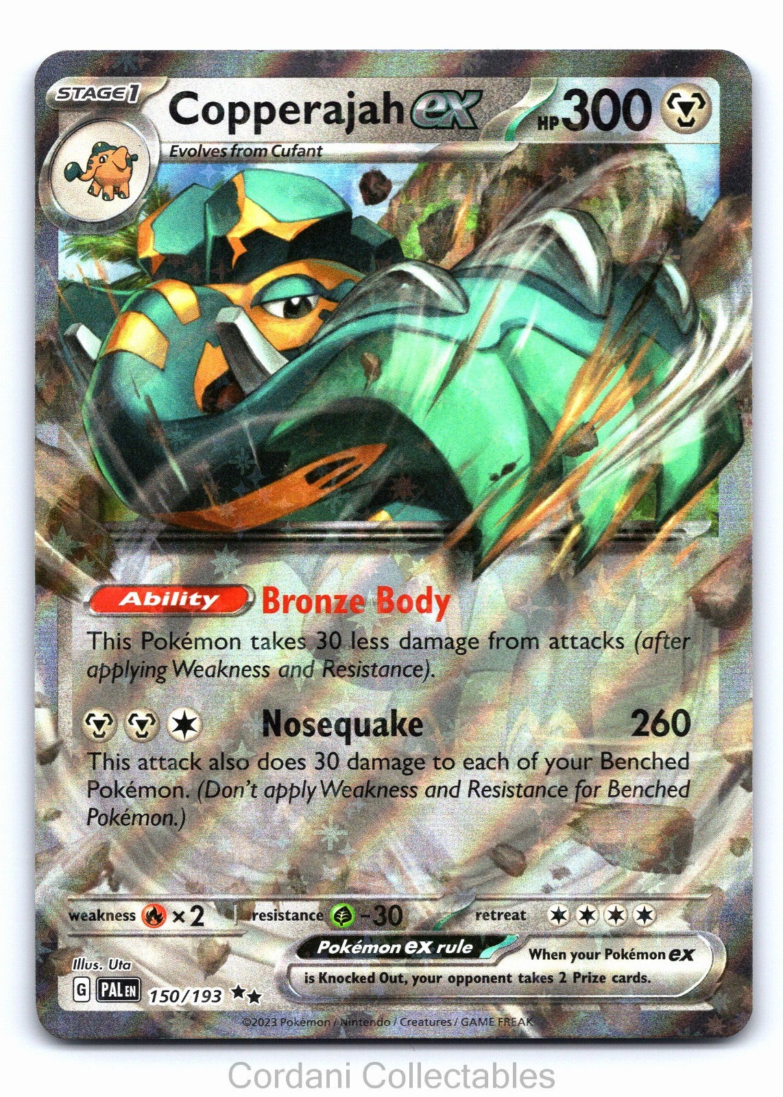 Copperajah EX 150/193 - Paldea Evolved - Pokemon Card