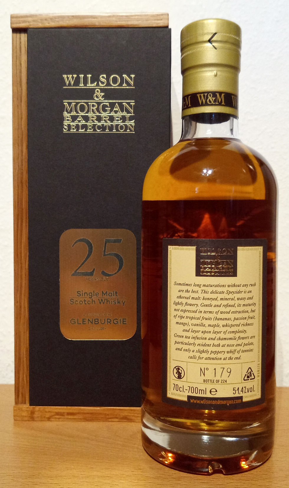 25 Jahre alter Single Malt Whisky in Geschenkbox