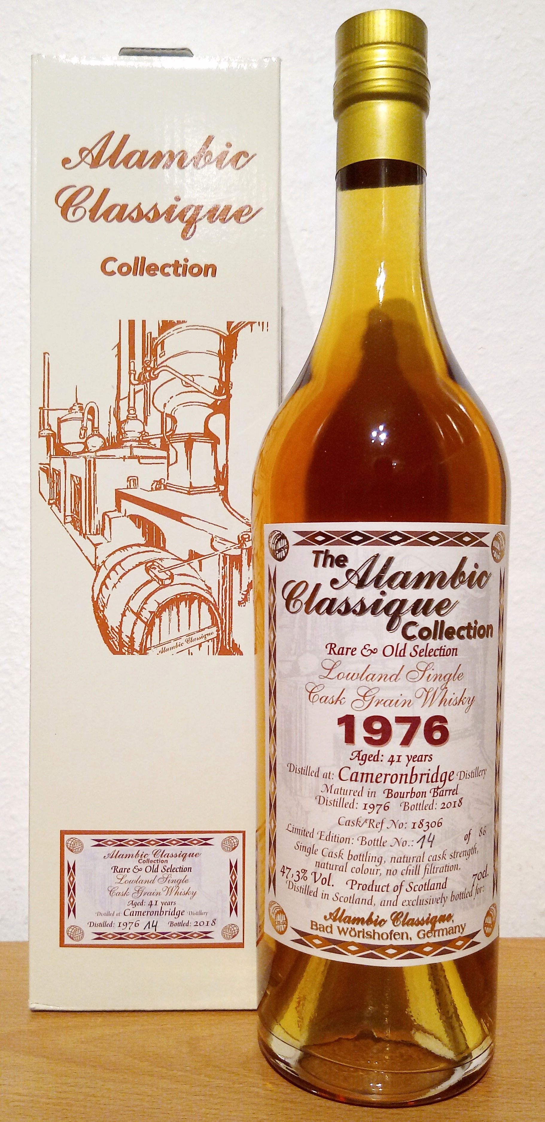 Flasche Alambic Classique Collection 1976 Whisky