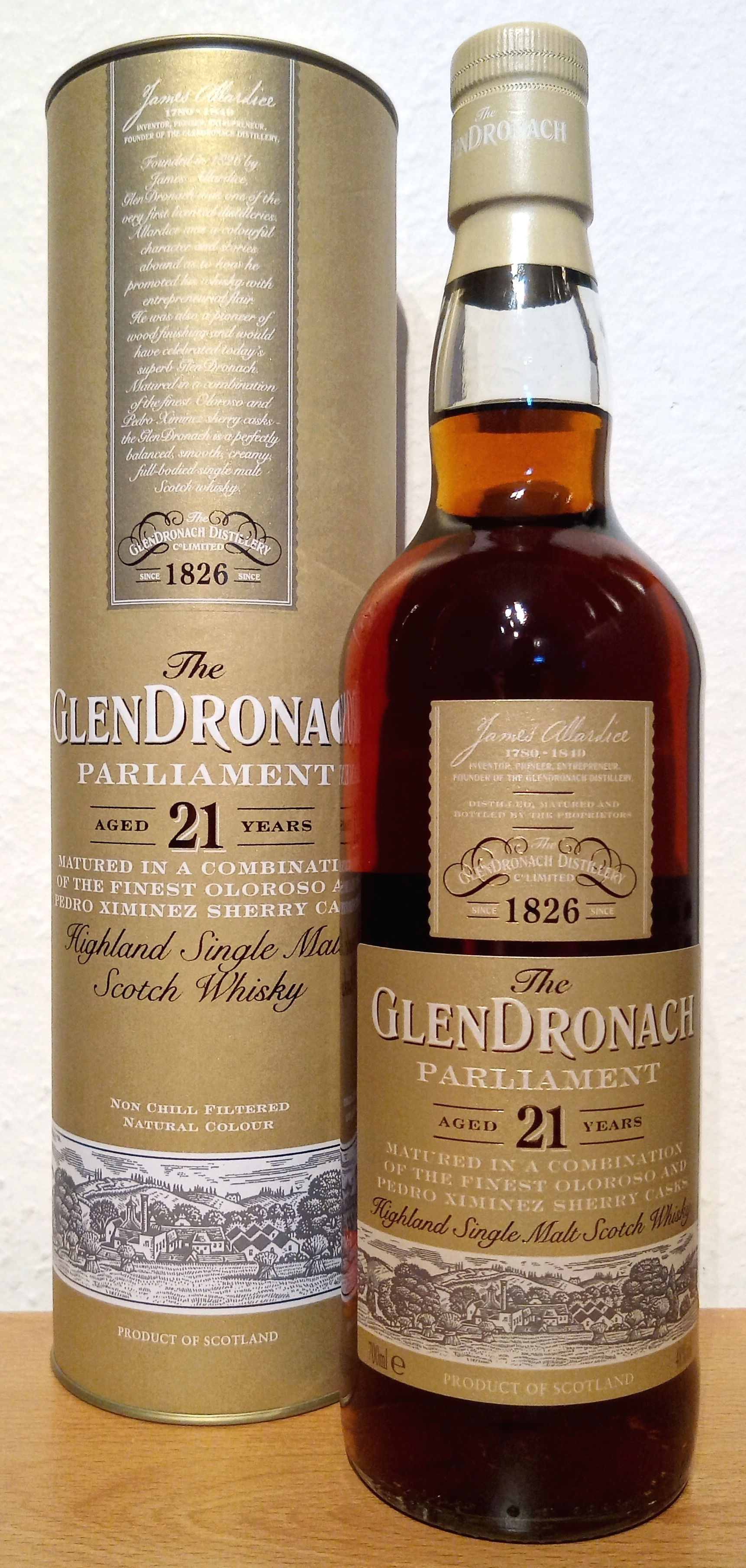 Glendronach 21 Years old Parliament Oloroso & PX Sherry Casks 06/2020